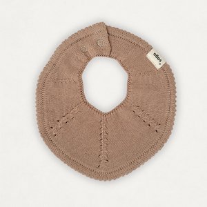 Gestricktes Lätzchen - Flora - Nude