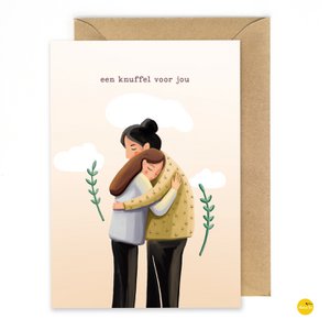 Greeting card hug