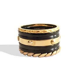 Pierścionek R329 Gold 'Toczenie stali'