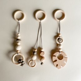Babygym toys / Monsterra - taupe