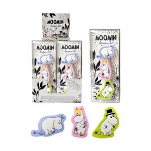 Moomin Tammi 3 Piece Eraser Set