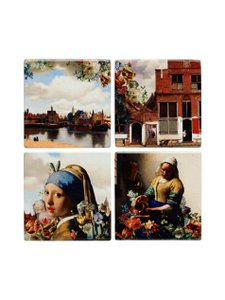 Coasters Vermeer color set of 4