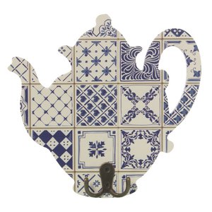 HOLZKLEIDERBÜGEL MIT DOPPELTEM METALLHAKEN _22X4X22CM ST23246