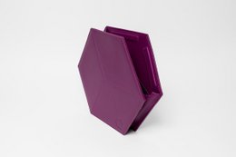 Hexacubo Plano Púrpura