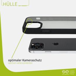 1 funda protectora de tapa dura se® (negro mate) Apple iPhone 13 Pro Max