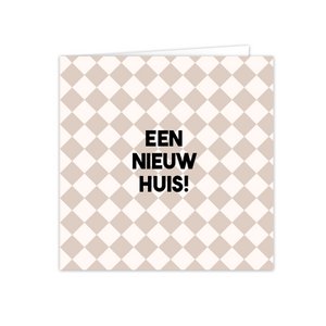 Greeting cards with envelope "A new house"