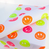 “Smiley” wrapping paper made from recycled paper