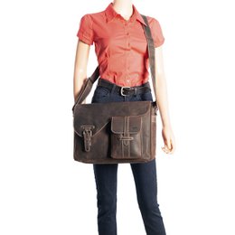 Umhängetasche Damen - Umhängetasche Herren - Umhängetasche Leder - Briefträgertasche Leder - 3 verschiedene Lederfarben