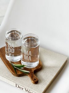 Trinkglas Daddy cool Mama mia