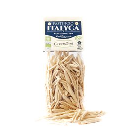  Organic artisanal pasta, made in Italy, with a natural, unprocessed appearance.