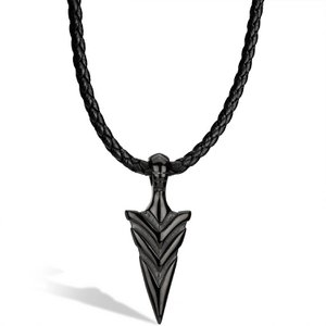 Leather necklace "Arrow"