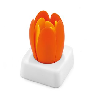 Untersetzer Tulpe Silikon orange/gelb