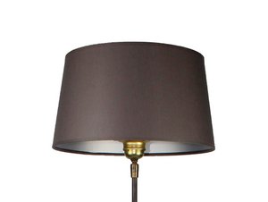 Lampenkap stof donkergrijs / binnenkant zilver 30/25/16 cm