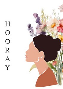 Sustainable card - Hooray Floral