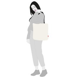 Totebags. Bolso grande model "JEG ER KRONBLADER OG TORNE"