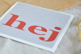 Postkort "hej"