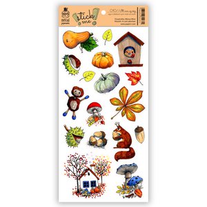 Transparent waterproof sticker sheet - the autumn is here
