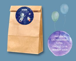 Set met uitnodigingskaarten voor astronauten om in te vullen, inclusief enveloppen voor verjaardagen van kinderen in de ruimte of verjaardagen van astronauten
