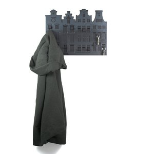 City Shapes Kleiderständer - Schwarz/Blauer Stahl