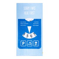 Beachtowel SORRY I WAS HERE FIRST' + Parking Disc Blue