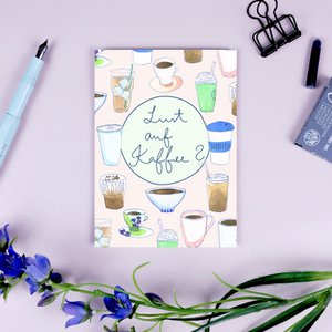 Postkarte Lust auf Kaffee
