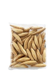 Bag of potato chips labeled "PIQUITOS | NOW 30% DISCOUNT". The chips appear to be golden-brown in color and have a crispy, fried texture.