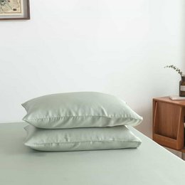  Soft, taupe-colored bamboo pillowcases in a 60x70 size, providing ultimate comfort.