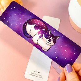 Astrocat laminiertes Lesezeichen