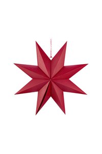 Christmas Star Paper Stripe Dark Red 60cm