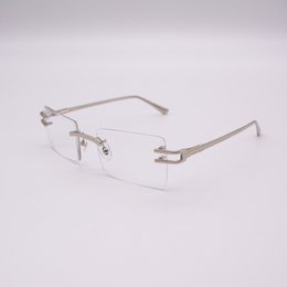 Stylish silver-framed sunglasses with a sleek, modern design. Durable metal construction and clear lenses provide UV protection and a timeless look.