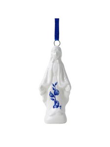 Christmas ornament Madonna - Delft blue - Ceramics - 8 cm