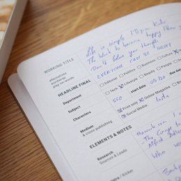Journalist-Briefpapier-Notizbuch