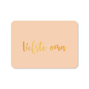 Greeting card Dearest Grandma (with gold foil)