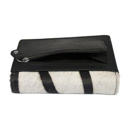 Ladies Wallet Black Leather RFID In 10 Prints