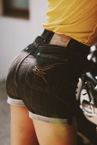 High-Waist Denim Shorts