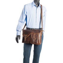 Umhängetasche Damen - Umhängetasche Herren - Umhängetasche Leder - Briefträgertasche Leder - 3 verschiedene Lederfarben