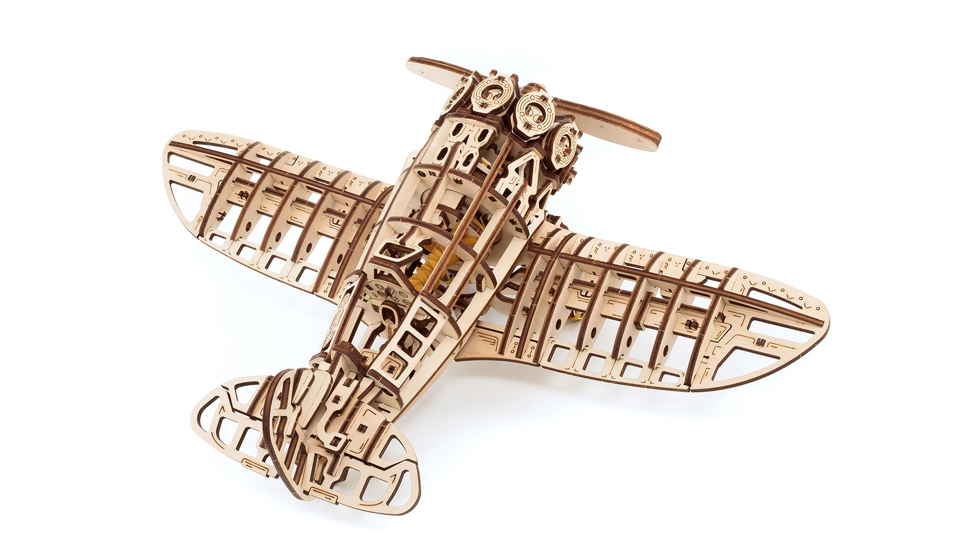 3D Puzzel Vliegtuig Eco-Vriendelijk Berken Houten Model