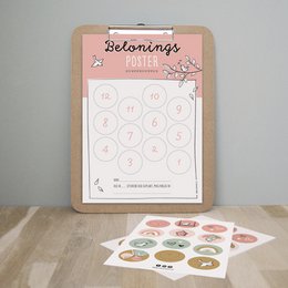 Belønningsplakat | grøn | inkl. klistermærker