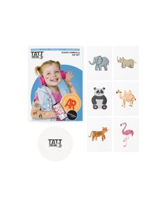 Live AR Aziatische dieren tattoo set