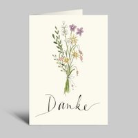 Folding card for Valentine's Day | I love you... | Big heart | Valentine's Day Card + Envelope Copy