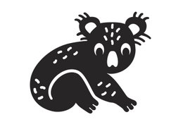 Stempel Mini Koala – idealny do artykułów papierniczych, scrapbookingu, czasopism i projektów typu „zrób to sam” – uroczy wzór zwierząt dla dzieci i miłośników przyrody