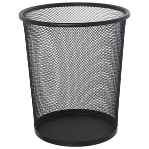 ZWART METALEN ROOSTER Vuilnisbak °30X34CM LL80108