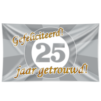 XXL Flag - married for 25 years