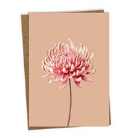 Greeting card Leporello Chrysanthemum