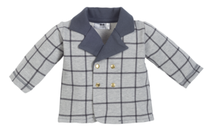 0455S BABY BLAZER GREY  LITTLE GENTLEMAN