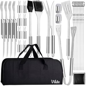 BBQ Accessoires Steel met Case 33 PCS