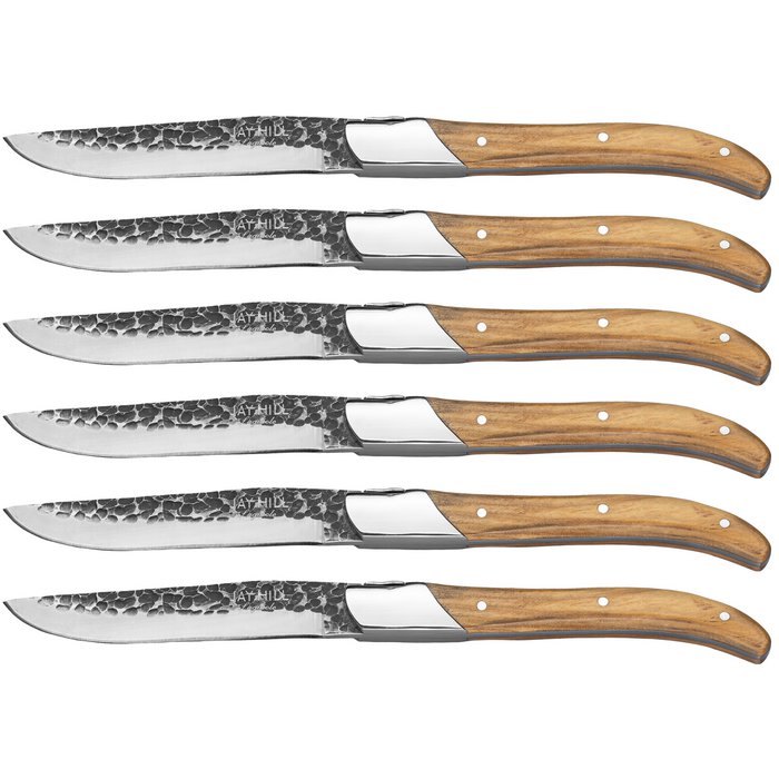 Couteaux à steak Jay Hill Laguiole - Bois d'olivier - 6 pièces