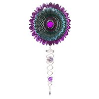 Wind Spinner, Spin Art, Crystal Mandala Galactic Crystal Tail, ACTCRYMGA, totale lengte 60cm