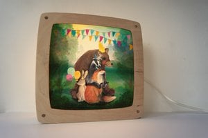 Toverplaat Feestje met stapel dieren