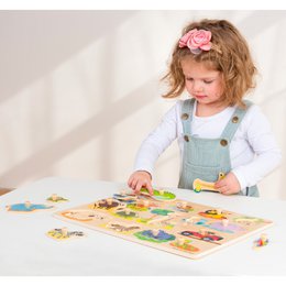 Knopf Puzzle - Safari - groß